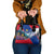 Liechtenstein Shoulder Handbag with Red Blue Mountain Landscape Design and Crown Emblem - Wonder Print Shop