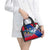 Liechtenstein Shoulder Handbag with Red Blue Mountain Landscape Design and Crown Emblem - Wonder Print Shop