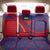 Liechtenstein Back Car Seat Cover with Red Blue Heart Design and Royal Coat of Arms Pattern - Wonder Print Shop