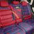Liechtenstein Back Car Seat Cover with Red Blue Heart Design and Royal Coat of Arms Pattern - Wonder Print Shop
