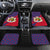 Liechtenstein Car Mats with Red Blue Heart Design and Royal Coat of Arms Pattern - Wonder Print Shop