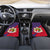 Liechtenstein Car Mats with Red Blue Heart Design and Royal Coat of Arms Pattern - Wonder Print Shop