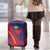 Liechtenstein Luggage Cover with Red Blue Heart Design and Royal Coat of Arms Pattern - Wonder Print Shop