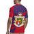 Liechtenstein Rugby Jersey with Red Blue Heart Design and Royal Coat of Arms Pattern - Wonder Print Shop