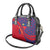 Liechtenstein Shoulder Handbag with Red Blue Heart Design and Royal Coat of Arms Pattern - Wonder Print Shop