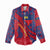 Liechtenstein Women Casual Shirt with Red Blue Heart Design and Royal Coat of Arms Pattern - Wonder Print Shop