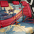 Liechtenstein Back Car Seat Cover with Mountain Goat Landscape Design and Red Blue Alps - Wonder Print Shop