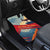 Liechtenstein Car Mats with Mountain Goat Landscape Design and Red Blue Alps - Wonder Print Shop