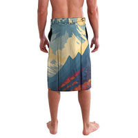 Liechtenstein Lavalava with Mountain Goat Landscape Design and Red Blue Alps - Wonder Print Shop