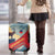 Liechtenstein Luggage Cover with Mountain Goat Landscape Design and Red Blue Alps - Wonder Print Shop