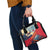 Liechtenstein Shoulder Handbag with Mountain Goat Landscape Design and Red Blue Alps - Wonder Print Shop