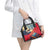 Liechtenstein Shoulder Handbag with Mountain Goat Landscape Design and Red Blue Alps - Wonder Print Shop