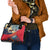 Liechtenstein Shoulder Handbag with Mountain Goat Landscape Design and Red Blue Alps - Wonder Print Shop