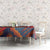 Liechtenstein Tablecloth with Mountain Goat Landscape Design and Red Blue Alps - Wonder Print Shop