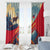 Liechtenstein Window Curtain with Mountain Goat Landscape Design and Red Blue Alps - Wonder Print Shop