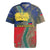 Liechtenstein Rugby Jersey with Red Blue Aerial River Design and Yellow Crown Emblem - Wonder Print Shop