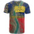 Liechtenstein T Shirt with Red Blue Aerial River Design and Yellow Crown Emblem - Wonder Print Shop