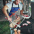 Liechtenstein Apron with Alpine Skiing Red Blue Design and Mountain Landscape - Wonder Print Shop
