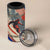 Liechtenstein 4 in 1 Can Cooler Tumbler with Alpine Skiing Red Blue Design and Mountain Landscape - Wonder Print Shop