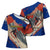 Liechtenstein Cross Shoulder Shirt with Alpine Skiing Red Blue Design and Mountain Landscape - Wonder Print Shop