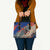 Liechtenstein Leather Bag with Alpine Skiing Red Blue Design and Mountain Landscape - Wonder Print Shop
