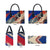 Liechtenstein Leather Bag with Alpine Skiing Red Blue Design and Mountain Landscape - Wonder Print Shop