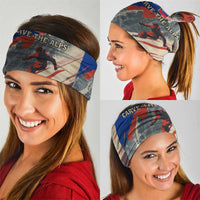 Liechtenstein Neck Gaiter with Alpine Skiing Red Blue Design and Mountain Landscape - Wonder Print Shop