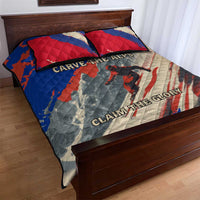 Liechtenstein Quilt Bed Set with Alpine Skiing Red Blue Design and Mountain Landscape - Wonder Print Shop