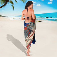 Liechtenstein Sarong with Alpine Skiing Red Blue Design and Mountain Landscape - Wonder Print Shop