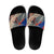 Liechtenstein Slide Sandals with Alpine Skiing Red Blue Design and Mountain Landscape - Wonder Print Shop