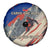 Liechtenstein Spare Tire Cover with Alpine Skiing Red Blue Design and Mountain Landscape - Wonder Print Shop
