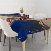 Liechtenstein Tablecloth with Alpine Skiing Red Blue Design and Mountain Landscape - Wonder Print Shop