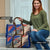 Liechtenstein Travel Bag with Alpine Skiing Red Blue Design and Mountain Landscape - Wonder Print Shop