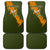 Cyprus Car Mats with Green Orange Brushstroke Design and National Emblem - Wonder Print Shop