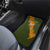 Cyprus Car Mats with Green Orange Brushstroke Design and National Emblem - Wonder Print Shop