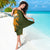 Cyprus Sarong with Green Orange Brushstroke Design and National Emblem - Wonder Print Shop