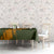Cyprus Tablecloth with Green Orange Brushstroke Design and National Emblem - Wonder Print Shop