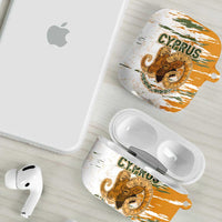Cyprus AirPods Case with Mouflon Illustration Design and National Laurel - Wonder Print Shop
