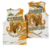 Cyprus Basketball Jersey with Mouflon Illustration Design and National Laurel - Wonder Print Shop
