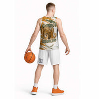 Cyprus Basketball Jersey with Mouflon Illustration Design and National Laurel - Wonder Print Shop