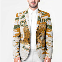 Cyprus Blazer with Mouflon Illustration Design and National Laurel - Wonder Print Shop