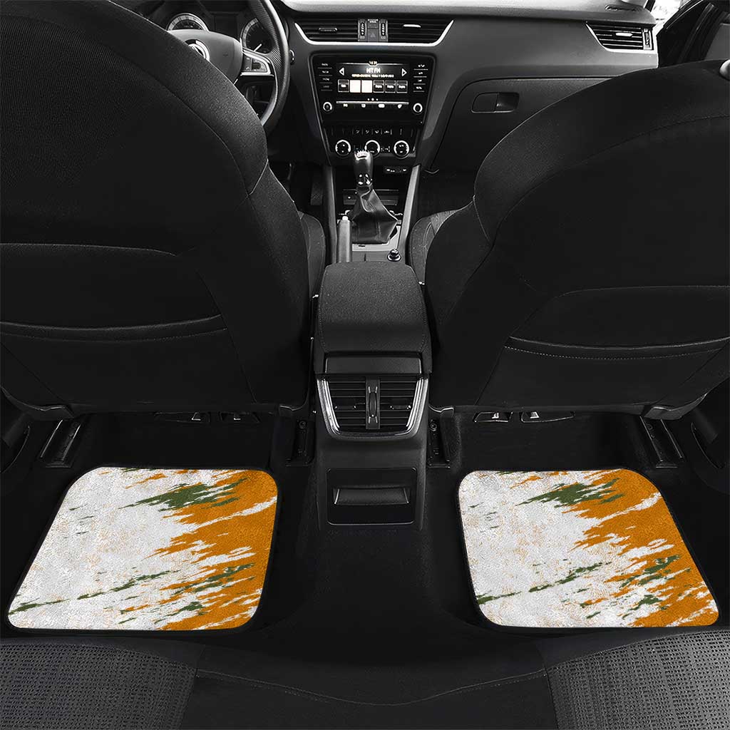 Cyprus Car Mats with Mouflon Illustration Design and National Laurel - Wonder Print Shop