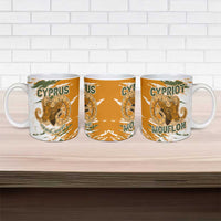 Cyprus Ceramic Mug with Mouflon Illustration Design and National Laurel - Wonder Print Shop
