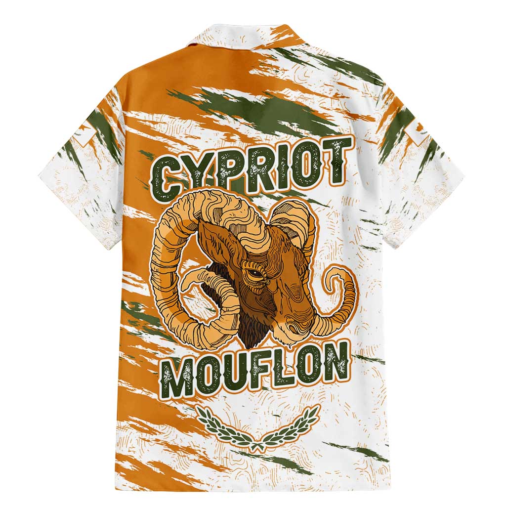 Cyprus Family Matching Mermaid Dress and Hawaiian Shirt with Mouflon Illustration Design and National Laurel - Wonder Print Shop