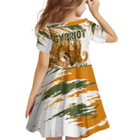 Cyprus Family Matching Off The Shoulder Long Sleeve Dress and Hawaiian Shirt with Mouflon Illustration Design and National Laurel - Wonder Print Shop