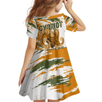 Cyprus Family Matching Off Shoulder Maxi Dress and Hawaiian Shirt with Mouflon Illustration Design and National Laurel - Wonder Print Shop