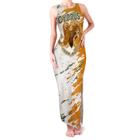 Cyprus Family Matching Tank Maxi Dress and Hawaiian Shirt with Mouflon Illustration Design and National Laurel - Wonder Print Shop