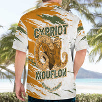 Cyprus Hawaiian Shirt with Mouflon Illustration Design and National Laurel - Wonder Print Shop