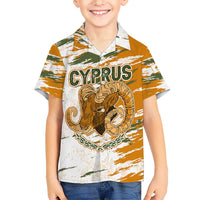 Cyprus Hawaiian Shirt with Mouflon Illustration Design and National Laurel - Wonder Print Shop