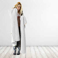 Cyprus Hooded Blanket with Mouflon Illustration Design and National Laurel - Wonder Print Shop